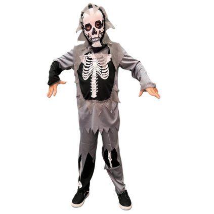 kostým kostlivec šedý 1