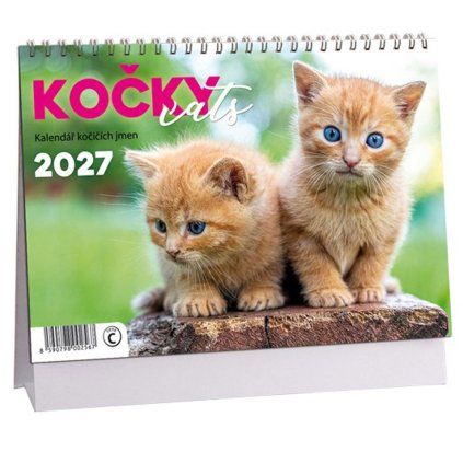 Stolní kalendář Kočky 2027 (0849)