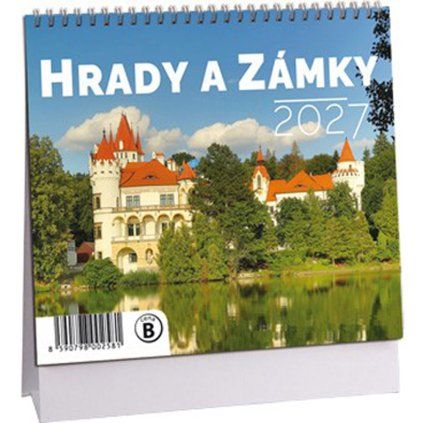 Stolní kalendář mini Hrady a zámky 2027 (0839)
