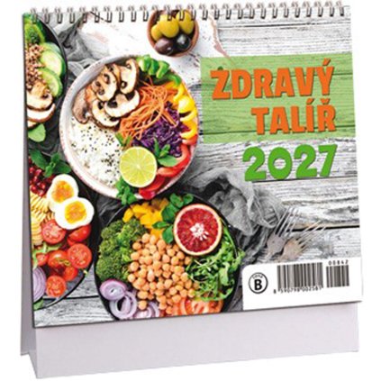 Stolní kalendář mini Zdravý talíř 2027 (0842)