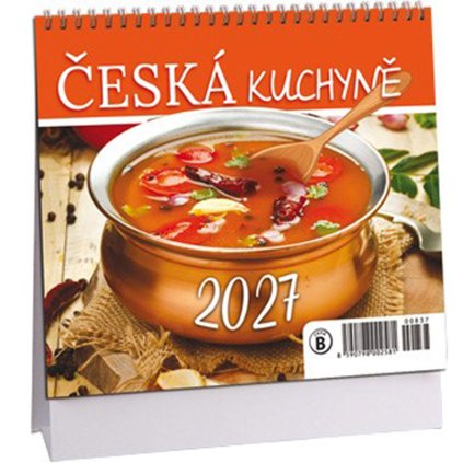 Stolní kalendář mini Česká kuchyně 2027 (0837)
