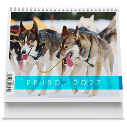 stolní kalendář mini 2027 pejsci 1