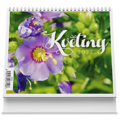 stolní kalendář mini 2027 květiny 1